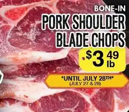 Lococo's Pork shoulder blade chops offer
