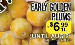 Lococo's Early golden plums offer