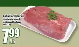 Bonanza Rôti d'intérieur de ronde de boeuf Inside round beef roast offer