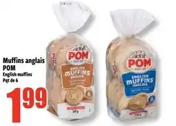 Bonanza Muffins anglais POM English muffins offer