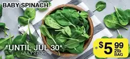 Lococo's Baby spinach offer
