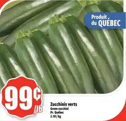 Bonanza Zucchinis verts Green zucchini Pr. Québec offer