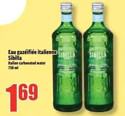 Bonanza Eau gazeifiée italienne Sibilla Italian carbonated water offer