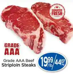 Lady York Grade AAA Beef Striploin Steaks offer