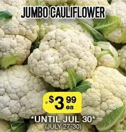 Lococo's Jumbo cauliflower offer