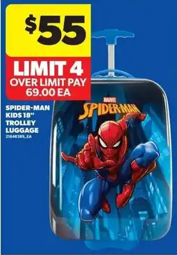 Dominion Spider-Man Kids' 18" Trolley Luggage offer
