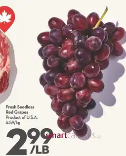Garden Foods Fresh seedless red grapes offer