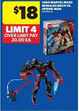 Dominion LEGO Marvel Miles Morales Mech vs. Spider-Man offer