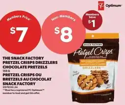 Real Canadian Superstore The snack factory pretzel crisps drizzlers chocolate pretzels offer