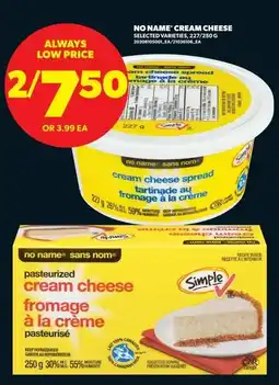 Real Canadian Superstore No name' cream cheese offer