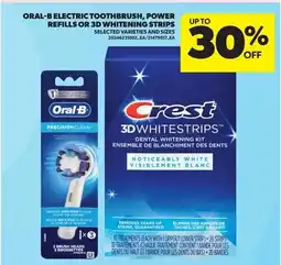 Real Canadian Superstore Oral-b electric toothbrush, power refills or 3d whitening strips offer