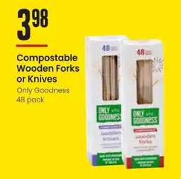 Freson Bros Compostable Wooden Forks or Knives Only Goodness offer
