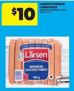 Real Canadian Superstore Larsen wieners large pack offer