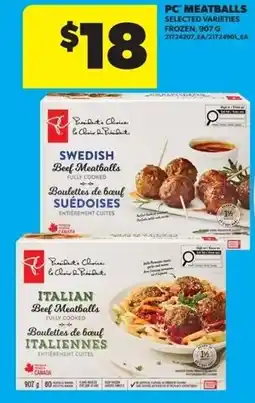 Real Canadian Superstore Pc meatballs offer