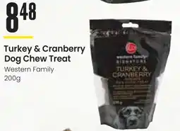 Freson Bros Turkey & Cranberry Dog Chew Treat Western Family offer