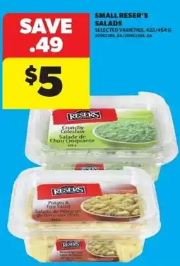 Real Canadian Superstore Small reser's salads offer