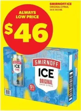 Real Canadian Liquorstore Smirnoff Ice Original Citrus offer