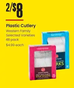 Freson Bros Plastic Cutlery Western Family offer