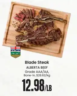 Freson Bros Blade steak alberta beef grade aaa/aa offer