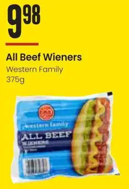 Freson Bros All Beef Wieners Western Family offer