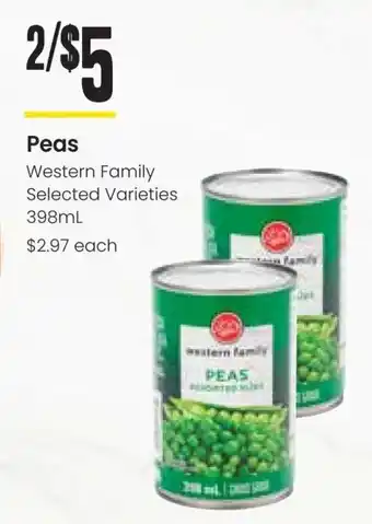 Peas Western Family