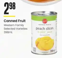 Freson Bros Canned Fruit Western Family offer