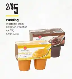 Freson Bros Pudding Western Family offer