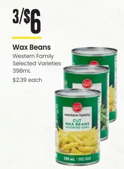 Freson Bros Wax Beans Western Family offer