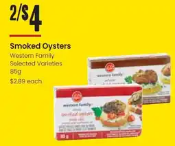 Freson Bros Smoked Oysters Western Family offer