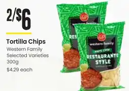 Freson Bros Tortilla Chips Western Family offer