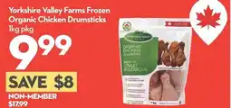 Garden Foods Yorkshire valley farms frozen organic chicken drumsticks offer