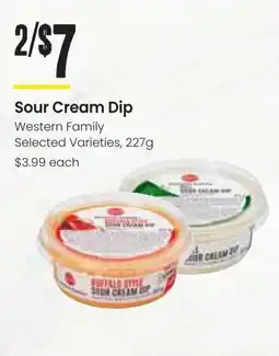 Freson Bros Sour Cream Dip Western Family offer