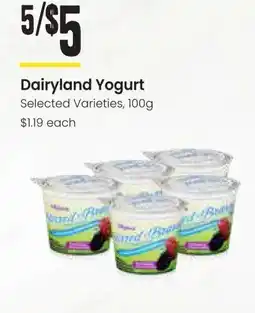 Freson Bros Dairyland Yogurt offer