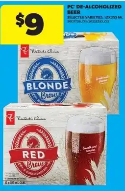 Real Canadian Superstore Pc de-alcoholized beer offer