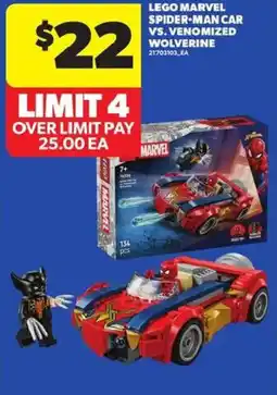 Atlantic Superstore Lego marvel spider-man car vs. venomized wolverine offer