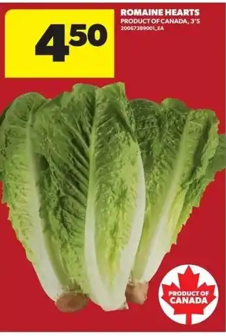 Real Canadian Superstore Romaine hearts offer