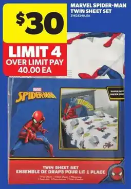 Atlantic Superstore Marvel spider-man twin sheet set offer