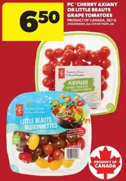 Real Canadian Superstore Pc cherry axiany or little beauts grape tomatoes offer