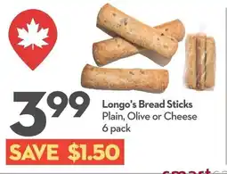 Garden Foods Longo's bread sticks offer