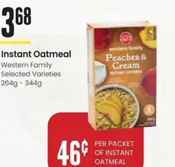 Freson Bros Instant Oatmeal Western Family offer