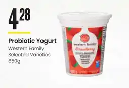 Freson Bros Probiotic Yogurt Western Family offer