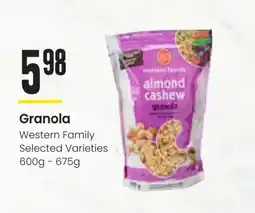 Freson Bros Granola Western Family offer