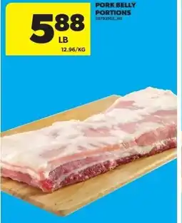 Real Canadian Superstore Pork belly portions offer