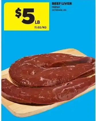Real Canadian Superstore Beef liver offer
