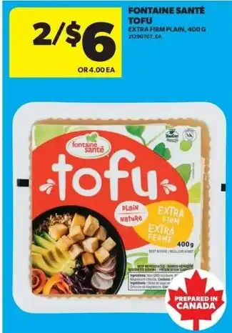 Real Canadian Superstore Fontaine santé tofu offer
