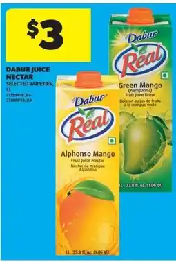 Real Canadian Superstore Dabur juice nectar offer
