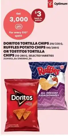 Real Canadian Superstore Doritos tortilla chips ruffles potato chips offer