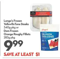Garden Foods Longo's frozen yellowfin tuna steaks offer