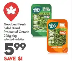 Garden Foods Goodleaf fresh salad blend offer