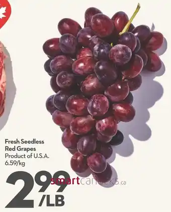 Longo's Fresh Seedless Red Grapes offer